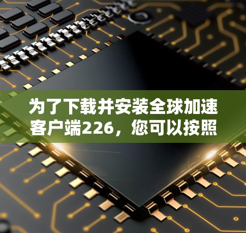 为了下载并安装全球加速客户端226，您可以按照以下步骤进行